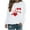 White, variant on Women's Long Sleeve Shirts Valentine's Day Printed Blouses Casual Crew Neck Pullover Tops