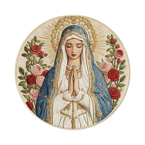 Mary Embroidery Kit for Beginners DIY Art Needle Craft Adult Patterns Home Decoration Projects