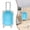 A_A, variant on Mini Suitcase Party Favor Box - Colorful Mini Plastic Suitcases for Party Favors with Lid, Retractable Handle & Rolling Wheels for Travel Theme Decorations, Clear Purple