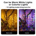 thumbnail image 6 of 108FT 300LED Christmas Tree Fairy String Lights with Remote & Timer 12 Modes for Wedding Holiday Party Patio Garden Home Decor, 6 of 8