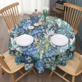 thumbnail image 3 of Pioneer Flower Floral Print Pattern Round Tablecloth 60"x60",Wrinkle Wipeable Table Cloth for Kitchen Dining Room Picnic Patio Party, 3 of 6