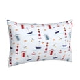 thumbnail image 2 of Adobk Nautical Lighthouse Sailboat Print Pillow Cases Standard Size,Nautical Lighthouse Sailboat Pillowcases With Envelopeand, 2 of 8