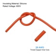 thumbnail image 3 of Silicone Wire 26AWG 26 Gauge Flexible Tinned Copper Standard High-Temperature Hookup Wire Orange 75m/246ft, 3 of 6
