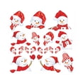 thumbnail image 2 of 60% Discount Promotional Items: Christmas Doodle Stickers Christmas Wall Sticker Self Adhesive Creative Snowman Window Glass Sticker Pvc Reflective Sticker, By Meiiso, 2 of 6