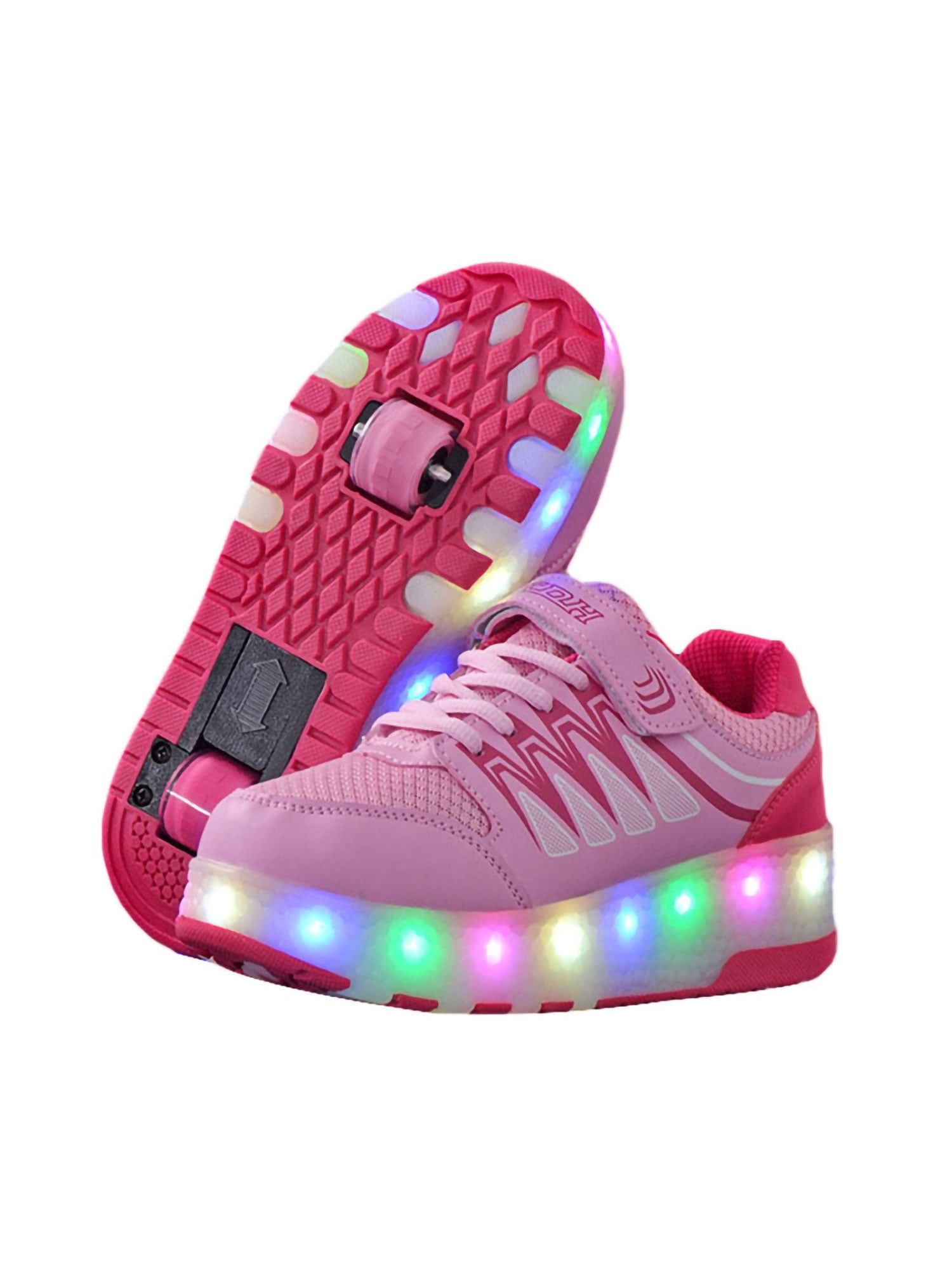 xiaoyang LED Light Up Shoes USB Charging Flashing Sneakers for Kids Boys Girls