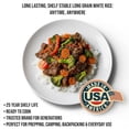 thumbnail image 5 of Future Essentials Long Grain White Rice 6 Pack (#2.5 Cans, 24 oz Each) – 25 Year Shelf Life Emergency Food, USA Grown Vacuum-Sealed Rice for Long-Term Storage & Preparedness, 5 of 9