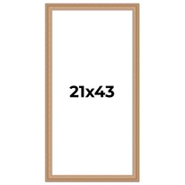 21x43 Frame Charleston Honey Brown Solid Wood Picture Frame Width 1.75 Inches | Interior Depth 0.5