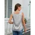 thumbnail image 6 of Zeagoo Women's Satin Sleeveless Crew Neck Camisole Tank Top Soft Lightweight Casual Dressy Blouse for Summer Daily Wear, 6 of 7