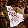 thumbnail image 3 of Chihuahua person Club Illustration, Playful Pet Portrait Pattern, Warm Flannel Blanket for Living Room and Bedroom with Detailed Artwork, Dog Moms Christmas Gift, Pet Lover Home Decor, 3 of 9