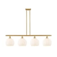 thumbnail image 2 of Innovations Lighting - White Venetian - 4 Light Stem Hung Island In Modern, 2 of 7