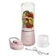 thumbnail image 3 of Mélangeur portatif sans fil Hamilton Beach Blend Now avec lames en acier inoxydable, rechargeable USB, jarre de 473 mL, rose, 51181J, 3 of 9