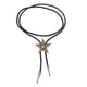 thumbnail image 1 of Collar de cuero PU con forma de estrella turquesa, Bola de vaquero, colgante de Rodeo Latón antiguo, 1 of 6