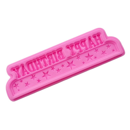 

Mittory Happy Birthday Mold Chocolate Silicone Letter Mold Big Cake Letter Mold