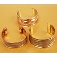 thumbnail image 2 of Sunsoul by Touchstone copper magnetic bracelet tibetan style. hand forged with solid and high gauge pure copper. set of 3 different designs in twisted wires braided style., 2 of 4
