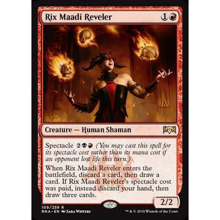 MtG Ravnica Allegiance Rare Rix Maadi Reveler #109
