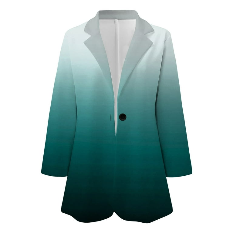 TKing Fashion Womens Cardigan Sleeve Button & Long Green Cardigan Business Jacket Leisure Collar Single XL Top