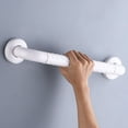 thumbnail image 4 of Shisuyan Bathroom Handrail White 1Set 15.7x3.1in Stainless Steel Plastic, 4 of 8