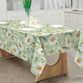 thumbnail image 2 of Daisy Print Tablecloth 60x102 Inch Spring Summer Floral Table Cloth Rectangle Green Daisy Flower Table Cover for Kitchen Dining Table Picnic Decoration Supplies, 2 of 6
