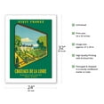 thumbnail image 2 of France Loire Valley Castles (Châteaux De La Loire) - French Railways (SNCF) - Vintage Travel Poster by Jean Garcia c.1952 - Fine Art Matte Paper Print (Unframed) 24x32in, 2 of 4