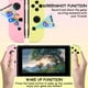 thumbnail image 4 of Controlador Switch para Nintendo Switch, control remoto con vibración dual, control de movimiento, captura de pantalla y activación (rosa y amarillo), 4 of 8