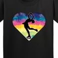 thumbnail image 4 of Inktastic Ice Skating Watercolor Heart Girls Youth T-Shirt, 4 of 5
