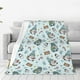 thumbnail image 1 of Balery Winter Wonderland Light Blue Manta de Felpa Suave y Acogedora – Cobija de Franela Aterciopelada para Cama, Lavable y Cálida para Sofá, Mascotas, Transpirable-60"x50", 1 of 7