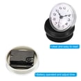 thumbnail image 5 of Waterproof Bathroom Shower Clock Mini Round Wall Clocks with Suction Cup, Black, 5 of 7