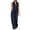 Navy, variant on Collared Jumpsuits for Women Sleeveless Rompers Zip Front One Piece Flowy Overalls Loose Business Outfits with Pockets