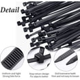 thumbnail image 3 of 1500 bridas para cables, 500 bridas de 200 x 2,5 mm o 1000 bridas de 120 x 1,9 mm con autobloqueo, de nailon y plástico, color negro, 3 of 7