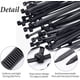 thumbnail image 3 of 1500 bridas para cables, 500 bridas de 200 x 2,5 mm o 1000 bridas de 120 x 1,9 mm con autobloqueo, de nailon y plástico, color negro, 3 of 7