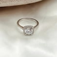 thumbnail image 4 of 2Ct Round Cut Simulated Diamond Women's Solitaire Engagement Ring 14K White Gold Plated, 4 of 4
