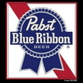 thumbnail image 2 of Women's Pabst Blue Ribbon Frame Logo  Graphic Tee Black Small, 2 of 4