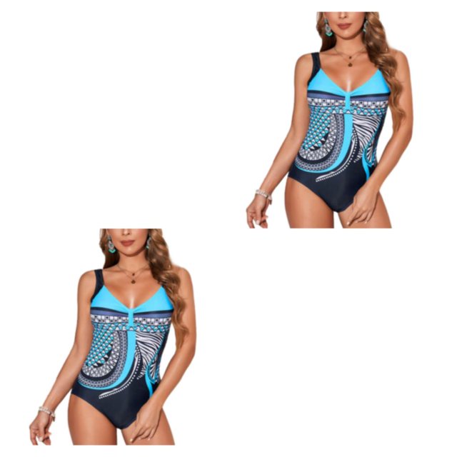 Toystoory La flexibilidad del poliéster se une a la moda del traje de baño Mujer 2023 Línea Transpirable Ligero Modesto Traje de baño Mujeres Type11 NO11