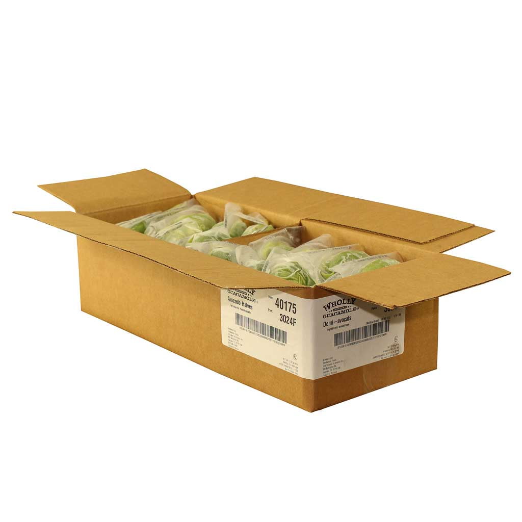 Wholly Avocado Halves, 1.5 Ounce - 64 per case.