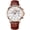 Brown, variant on Men’s Quartz Chronograph Watch, Genuine Leather Strap Wrist Watch, 3ATM Waterproof Luminous Business Dress Watch