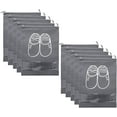 thumbnail image 1 of 10 Travel Shoe Bags, Large Drawstring Carry Shoe Organizer, Space Saver With Clear Stitching, 1 of 5