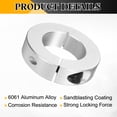 thumbnail image 4 of Uxcell 8 Pcs Single Split Clamp-On Shaft Collar 1.38 inch Bore One-Piece Clamping Collar Aluminum Alloy, 4 of 6