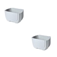 thumbnail image 1 of Kearding Cubo de basura eficiente y duradero para la gestión de residuos de cocina cubo de basura multifuncional montado en la pared blanco gris blanco 2Conjunto, 1 of 6