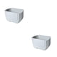 thumbnail image 1 of Cubo de basura liviano Yuarrent Residuos de cocina gris blanco 2Conjunto, 1 of 6