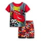 thumbnail image 4 of Conjuntos de pijamas de algodón para niños y niñas, ropa de dormir con dibujos animados de coches, traje de Rayo Mcqueen, Verano, 4 of 4