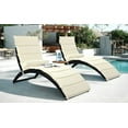 thumbnail image 2 of Chaise Lounge Set of 2, Outdoor Lounge Chairs, Chaise Lounge Chairs, Patio Reclining Chair Furniture for Poolside, Deck, Backyard, JA2931, 2 of 10