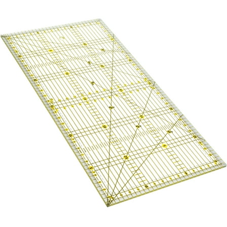 RENACLIPY Non-Slip Acrylic Quilter's Ruler for Precise Measurement in Crafting