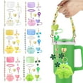 thumbnail image 6 of 1Set Cup Accessories Set For Cup 30&40oz Tumbler Cup,Including Silicone Straw Topper Cover And Boot,Spill Proof Stopper,Water Bottle Handle Strap,Handle Charm,Animal Plush Pendant Decor, 6 of 7