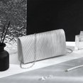 thumbnail image 5 of Bolso de mano para mujer, bolso formal de noche, bolso de mano brillante con sobre para fiesta, bolso de mano para boda, cóctel, graduación, para damas de honor., 5 of 5