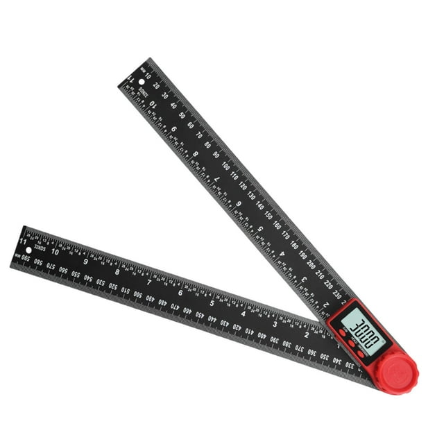 Herramienta de buscador de ángulos digital, herramienta de medición de ángulos, pantalla de 1,5 pulgadas, regla de ángulo transportador para 300 mm