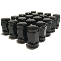 20 Black Bulge Acorn 14x1.5 Lug Nuts Dodge Magnum Charger Chevy Chrysler Wheels