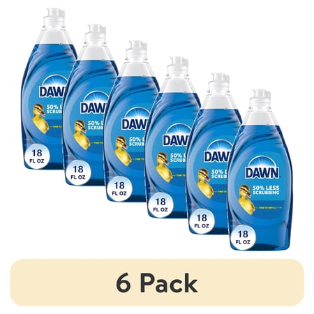 (6 pack) Dawn Ultra, Dishwashing Liquid, Original Scent, 18 Fl oz