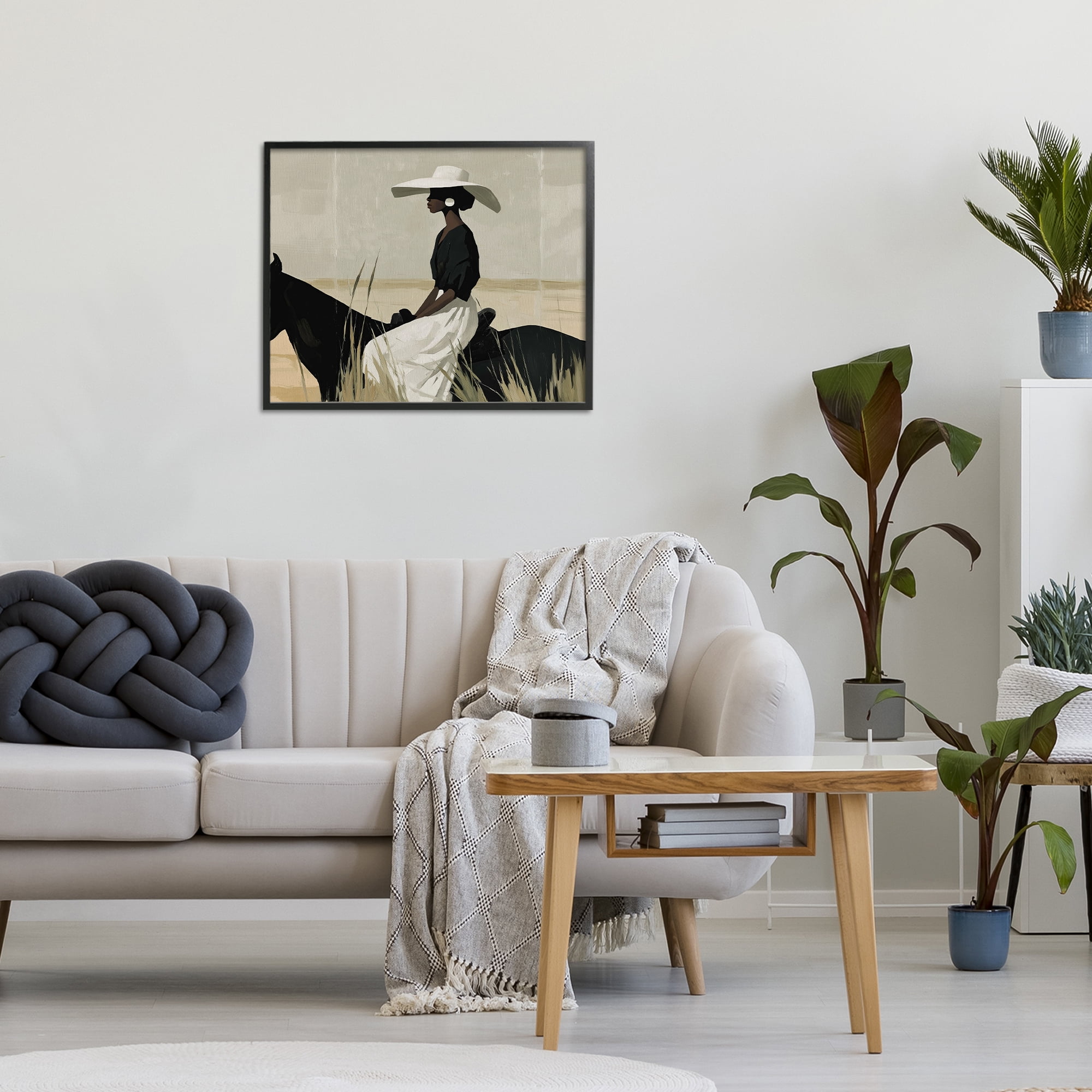 Stupell Industries Equestrian Elegance Silhouette Black Framed Giclee Art, design by Svetlana Aleynikova