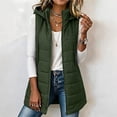 thumbnail image 6 of Turilly Womens Mid-Length Puffer Vests Sleeveless Hooded Down Jacket Fall Winter Casual Loose Outerwears with Pocket, 6 of 6
