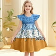 thumbnail image 2 of Robes d'Été pour Filles Décontractées Sans Manches à Col Rond, Manches Volantées, Robe de Jeu pour Tout-Petits et Enfants pour l'Extérieur, le Quotidien et les Activités Scolaires, 2 of 4
